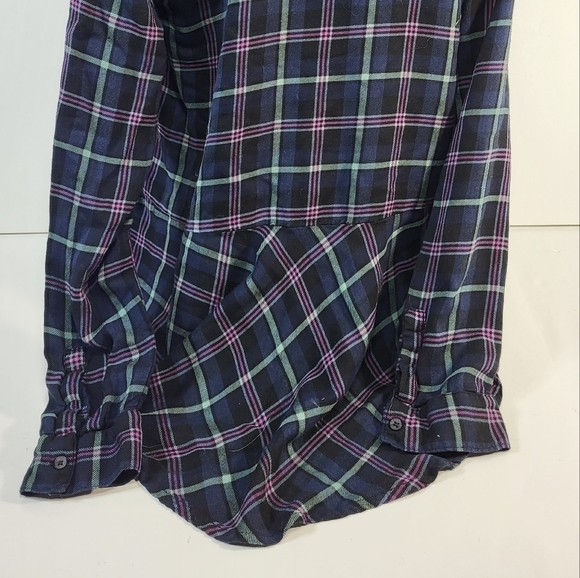 Lucky Brand Plaid Button Up Blouse - Picture 5 of 5